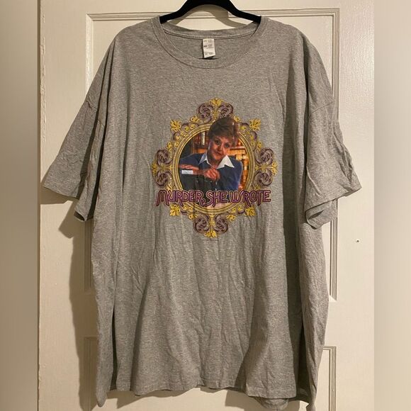 Murder She Wrote Grey Jessica Logo Fan TShirt - Picture 1 of 10